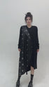 Drape Panel Mixed Texture Dress